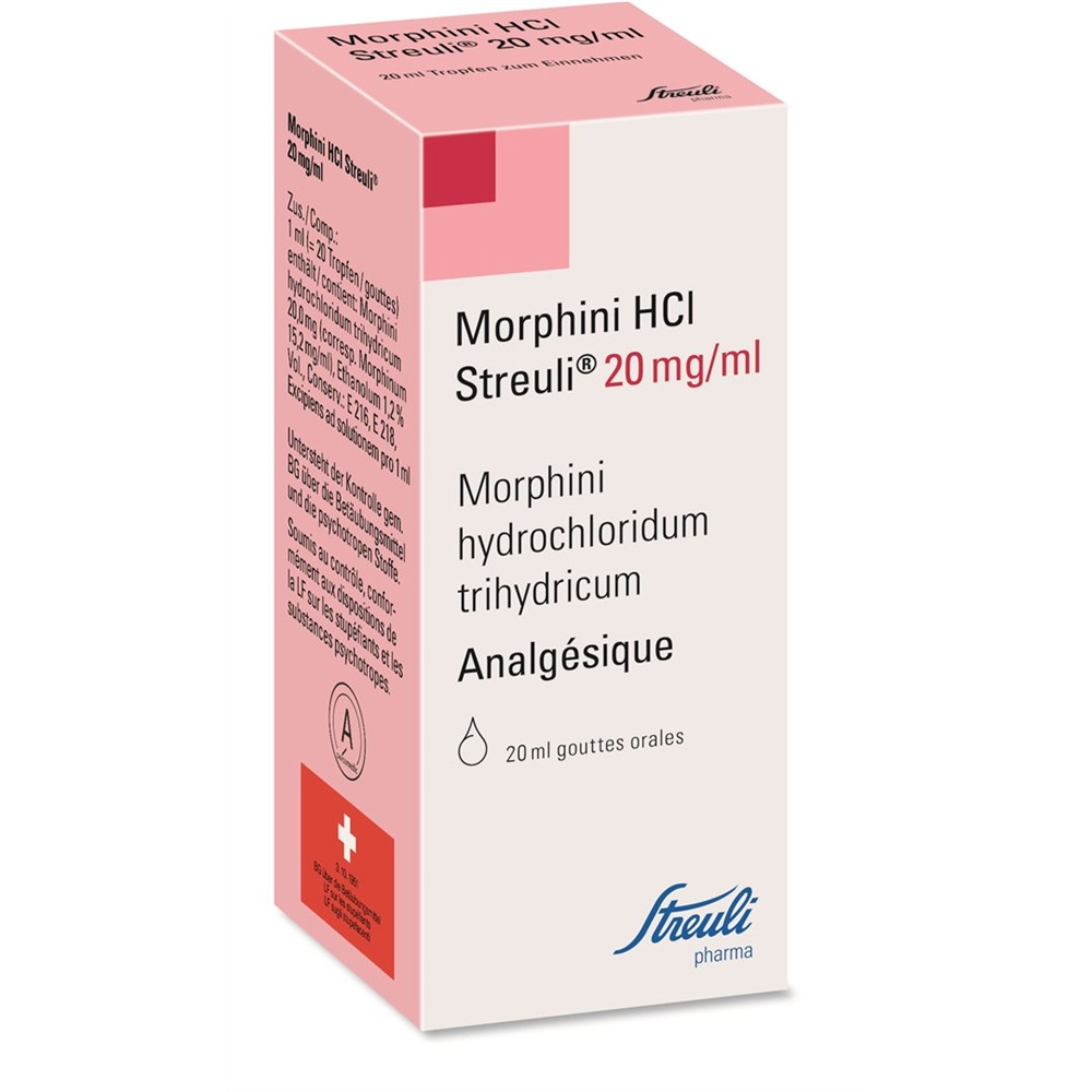 MORPHINI HCL Streuli gouttes 20 mg/ml fl 20 ml