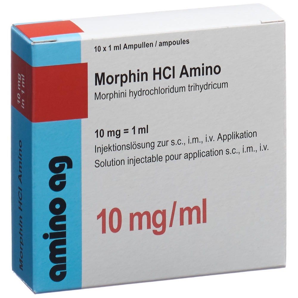 MORPHINI HCL Streuli sol inj 10 mg/ml 10 amp 1 ml