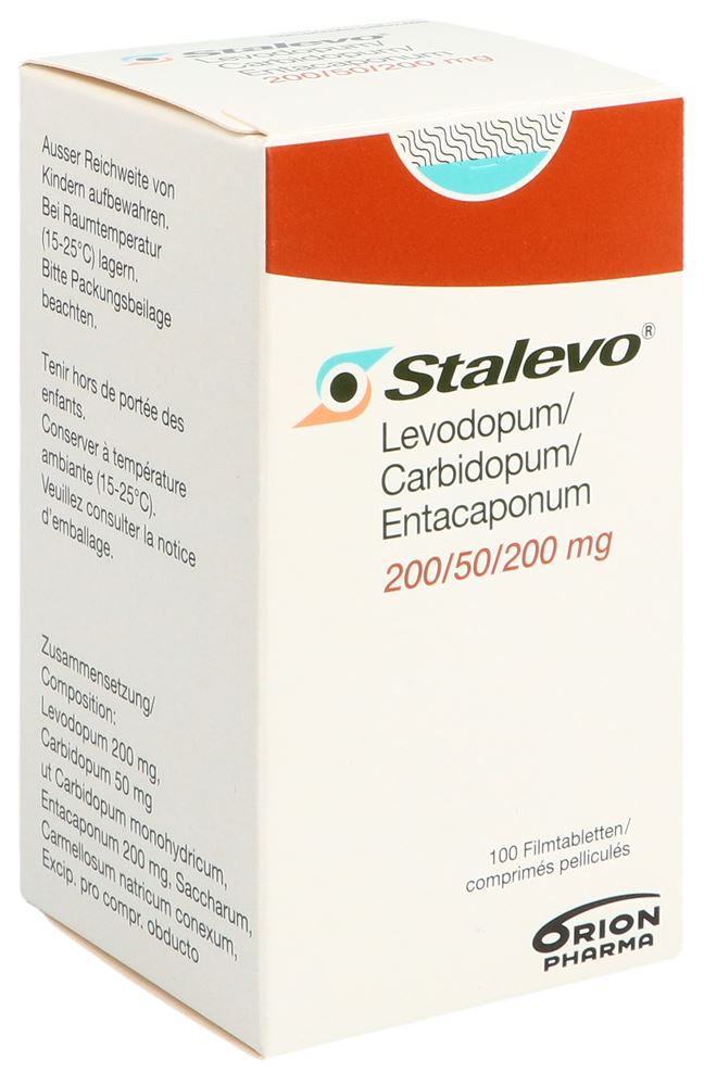 STALEVO cpr pell 200/50/200mg bte 100 pce