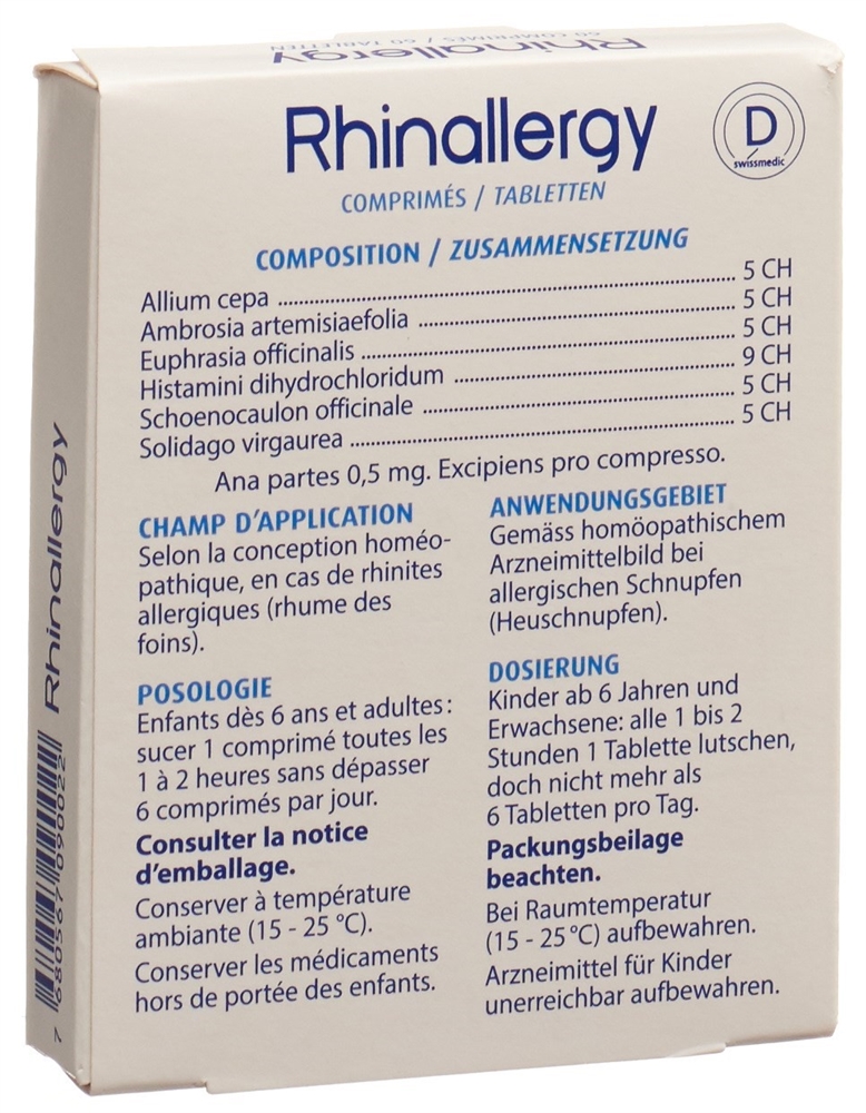 RHINALLERGY cpr 60 pce