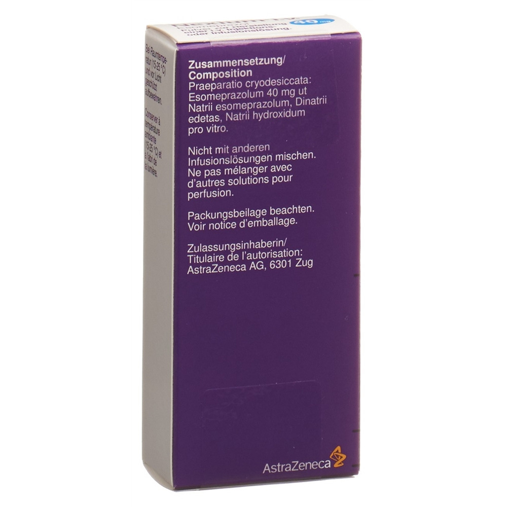 NEXIUM subst sèche 40 mg i.v. vial