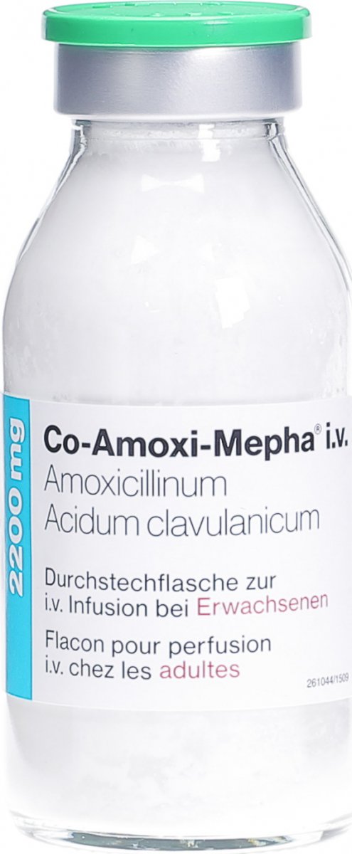 CO-AMOXI Mepha subst sèche 1100 mg flac 10 pce