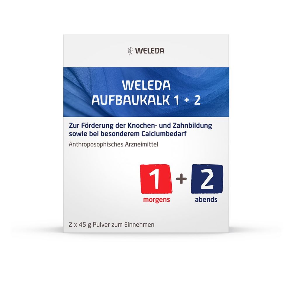 Weleda Aufbaukalk 1+2, Pulver zum Einnehmen