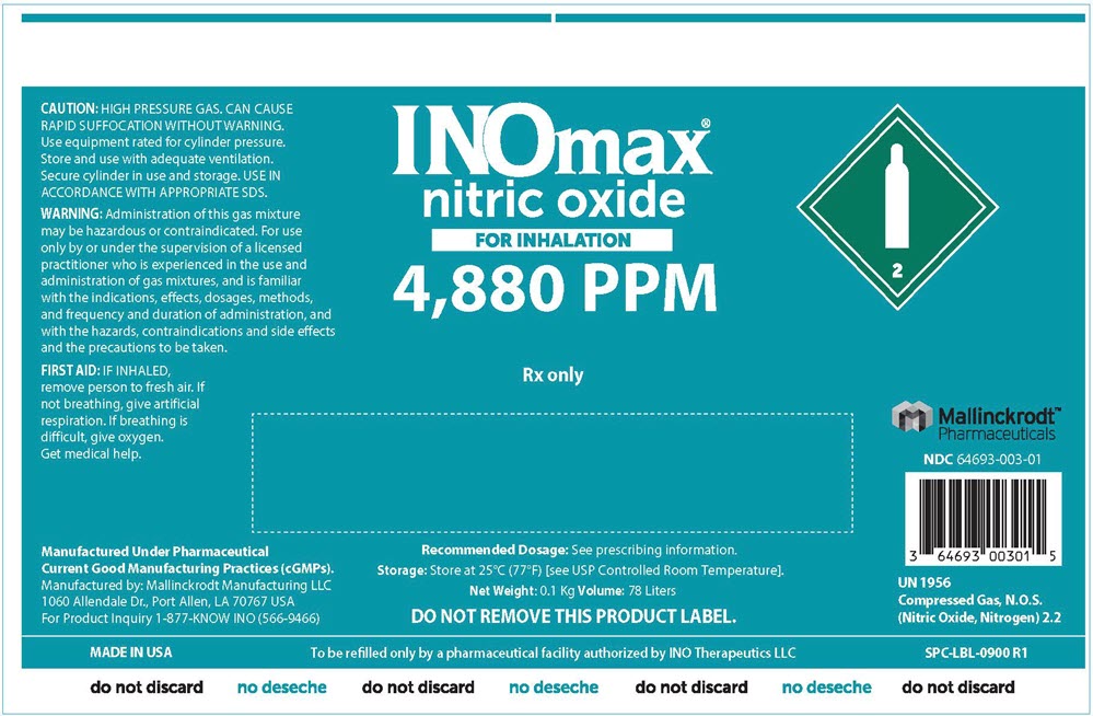 INOmax 400 ppm, Gas zur medizinischen Anwendung, druckverdichtet