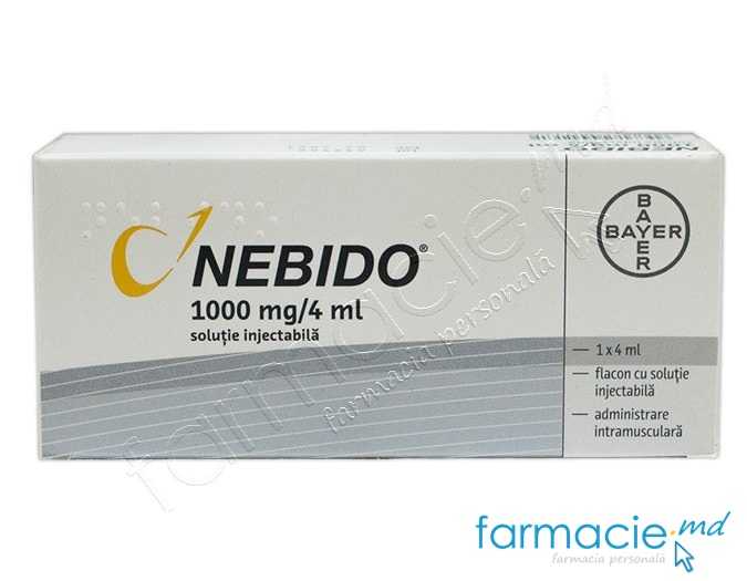 NEBIDO sol inj 1000 mg/4ml flac 4 ml