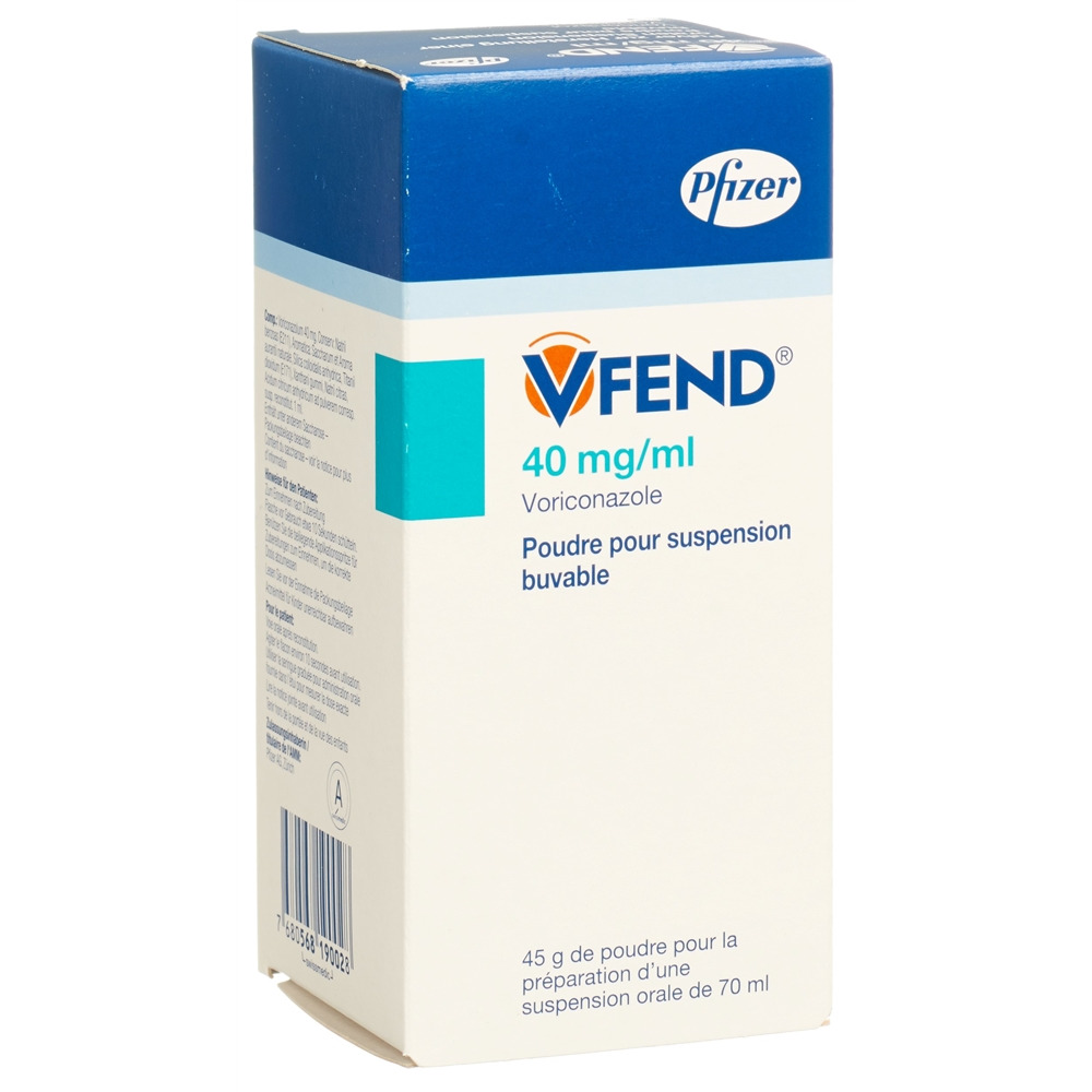 VFEND pdr 40 mg/ml pour susp fl 70 ml