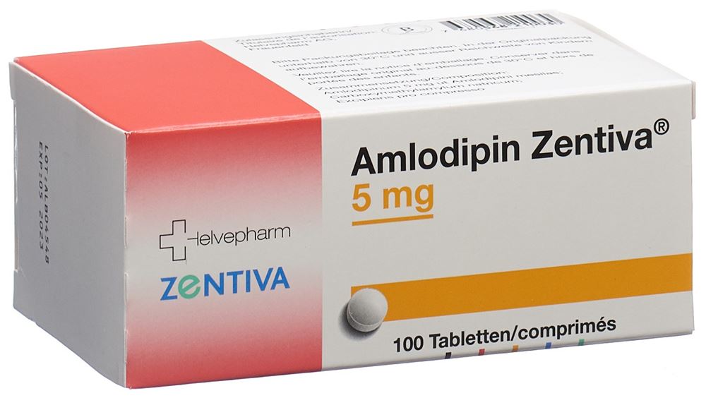 Amlodipin Zentiva, cpr 5 mg (ancien), blist 100 pce