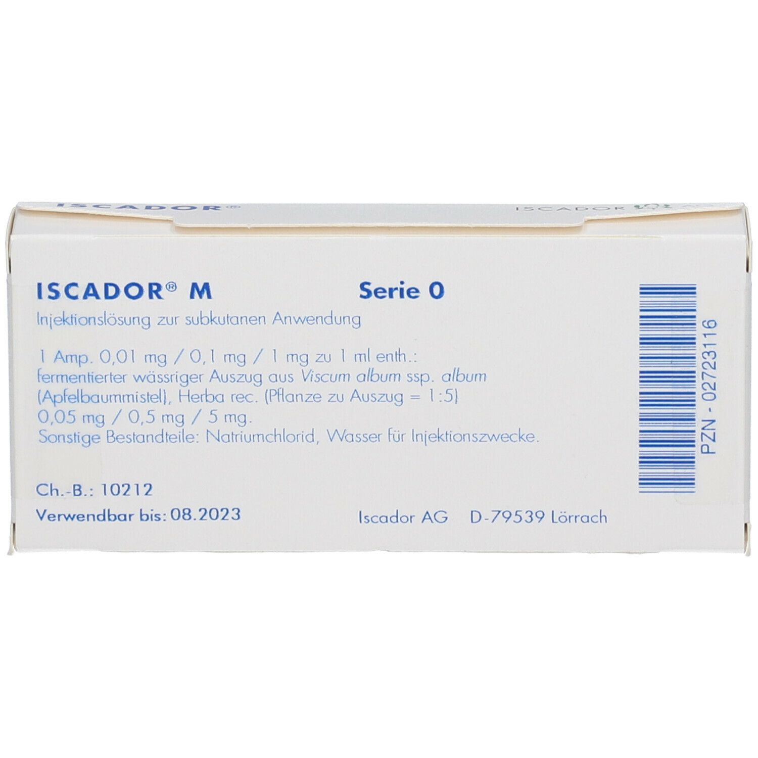 Iscador M c. Cu 0,01 mg, Injektionslösung (s.c.)