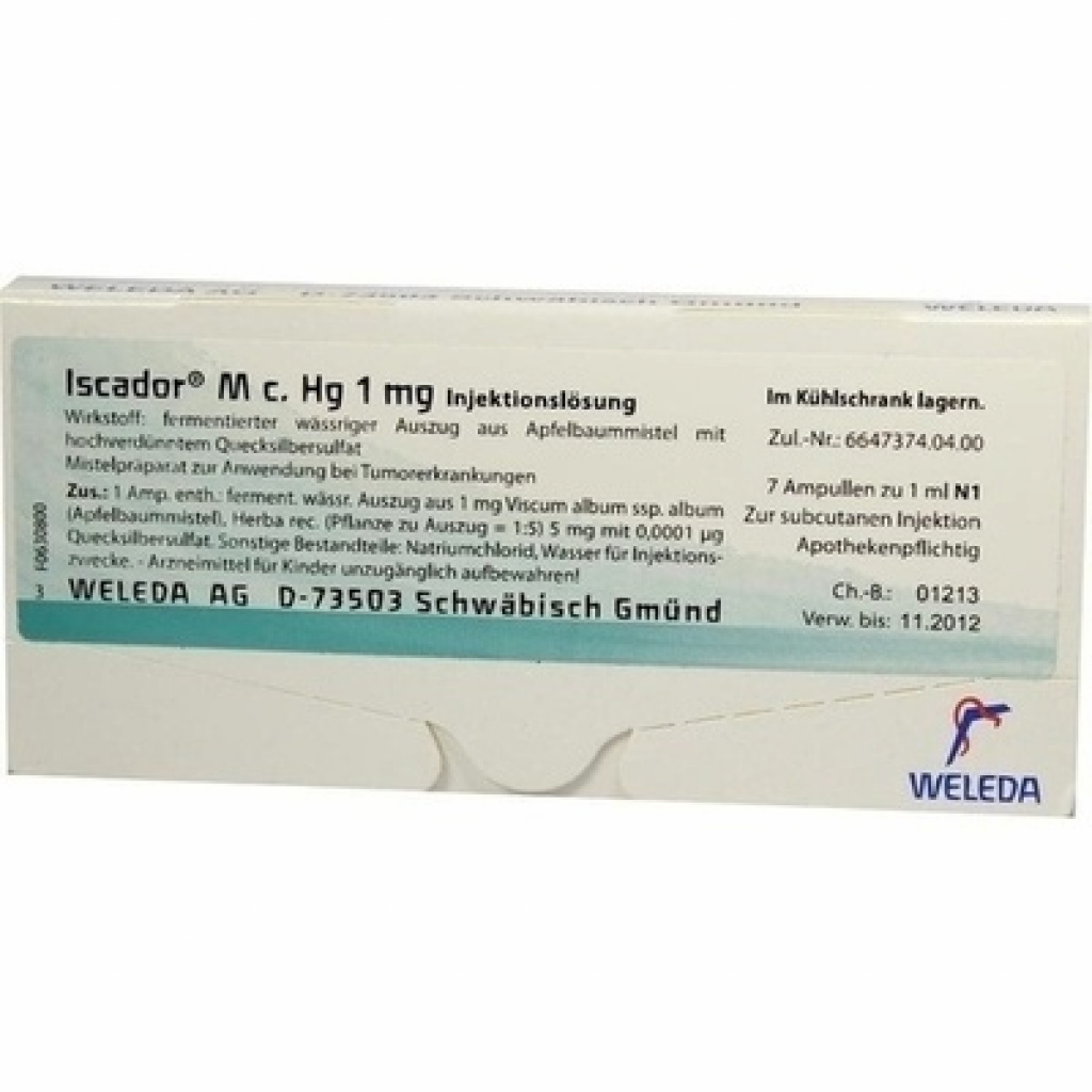 Iscador M c. Hg 1 mg, Injektionslösung (s.c.)
