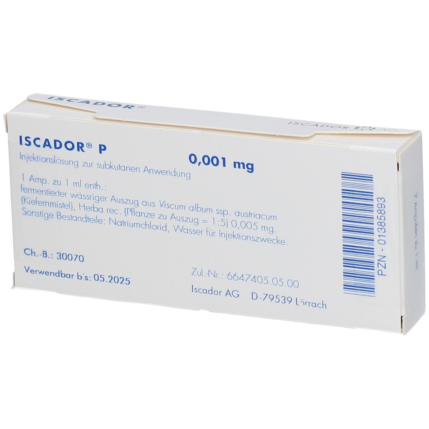 Iscador A 1 mg, Injektionslösung (s.c.)
