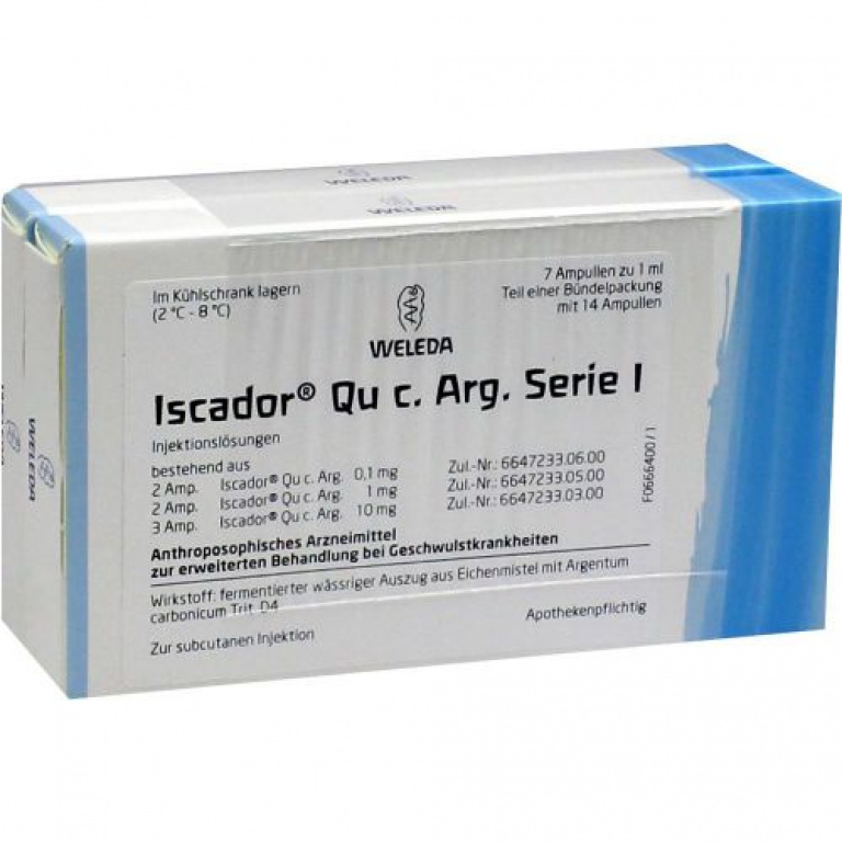 Iscador Qu c. Arg. 0,1 mg, Injektionslösung (s.c.)