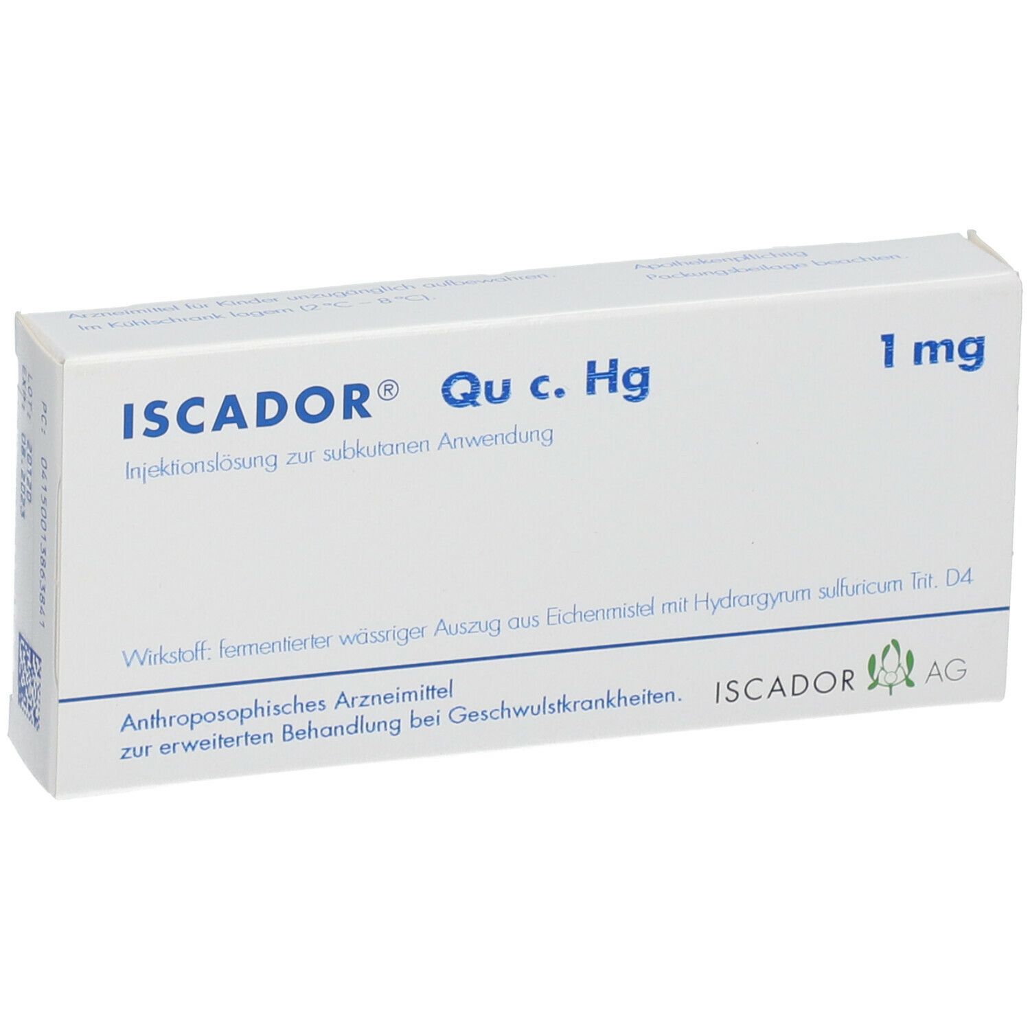Iscador Qu c. Hg 0,1 mg, Injektionslösung (s.c.)