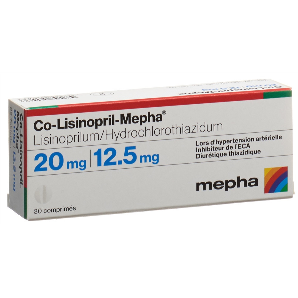 CO-LISINOPRIL Mepha cpr 20/12.5 100 pce