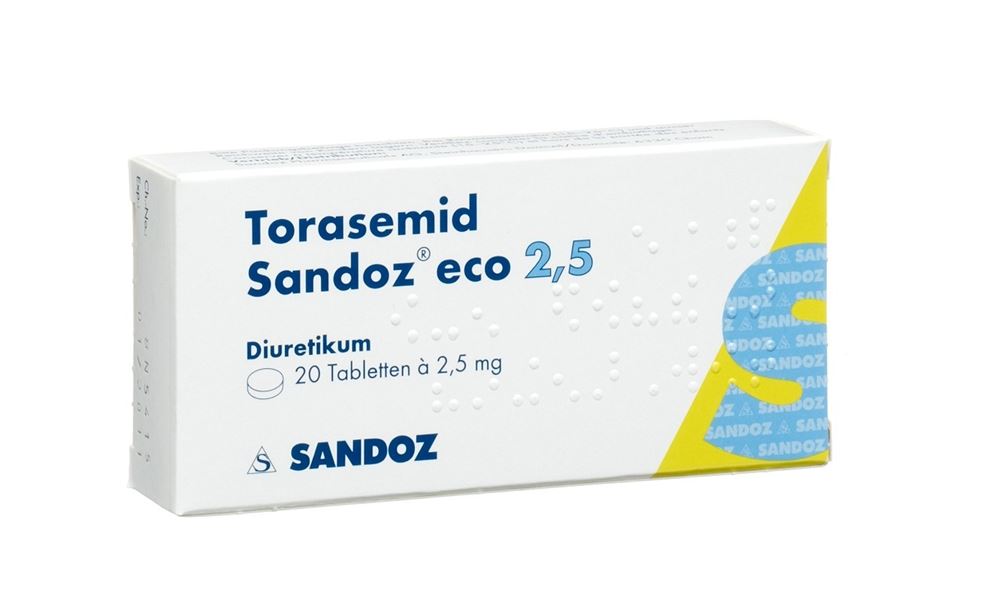 Torasemid Sandoz eco 2,5 mg, Tabletten