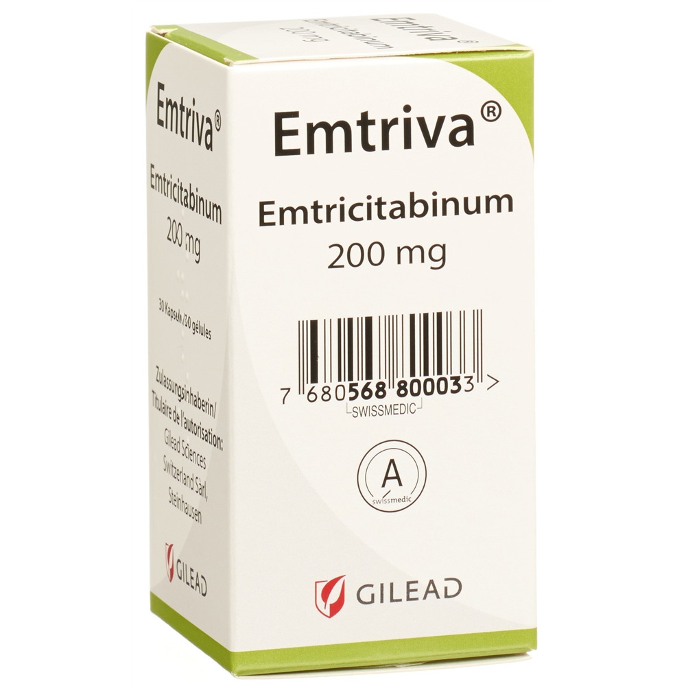 EMTRIVA caps 200 mg bte 30 pce