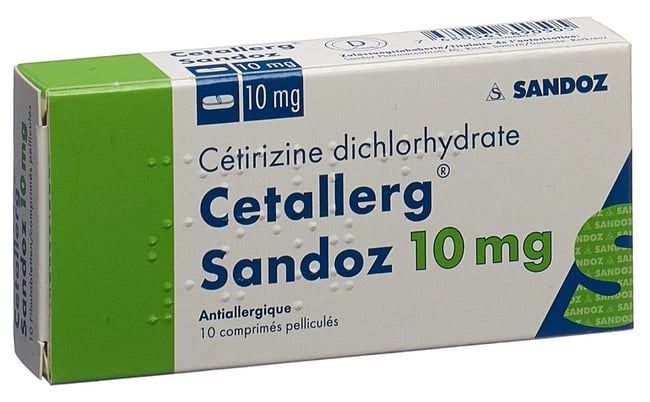 CETALLERG Sandoz gouttes 10 mg/ml fl 20 ml