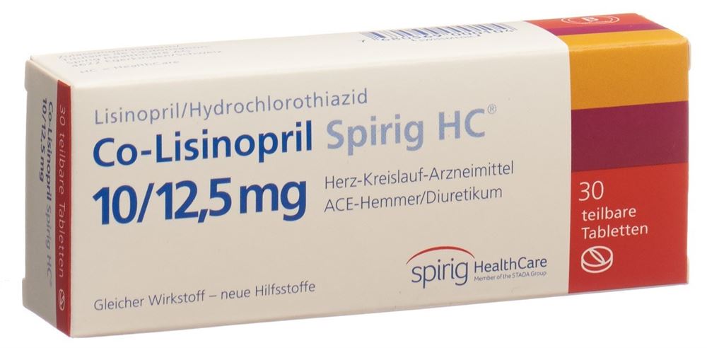 CO-LISINOPRIL Spirig HC cpr 10/12.5mg 30 pce