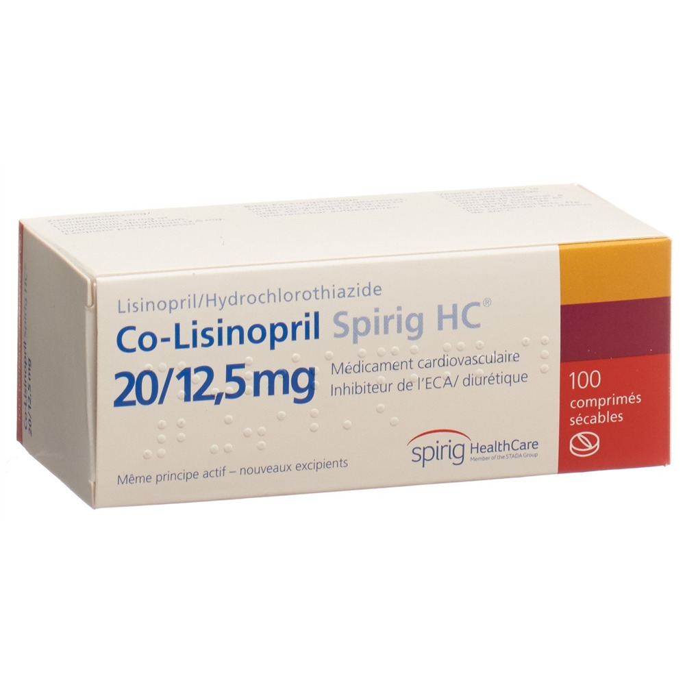CO-LISINOPRIL Spirig HC cpr 20/12.5 mg 100 pce
