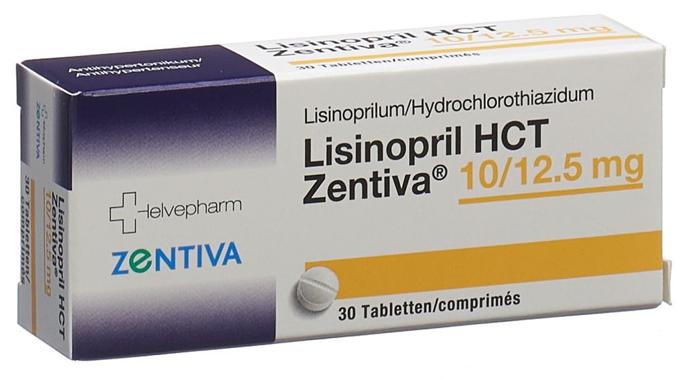LISINOPRIL HCT Zentiva cpr 10/12.5 mg 30 pce