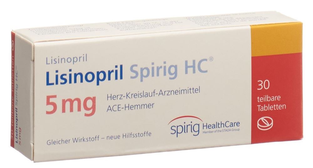 LISINOPRIL Spirig HC cpr 5 mg 30 pce