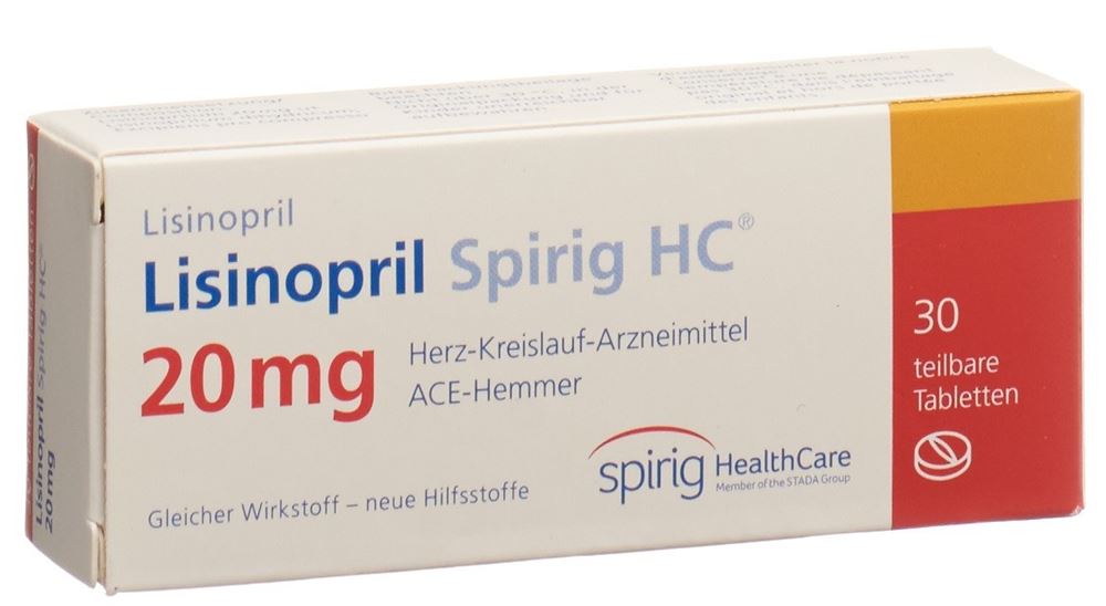 Lisinopril Spirig HC 20 mg, Tabletten