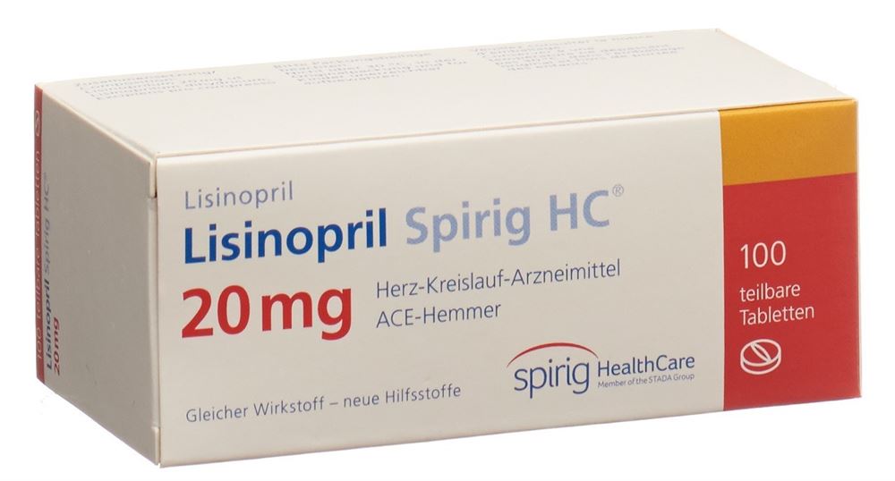 LISINOPRIL Spirig HC cpr 20 mg 100 pce