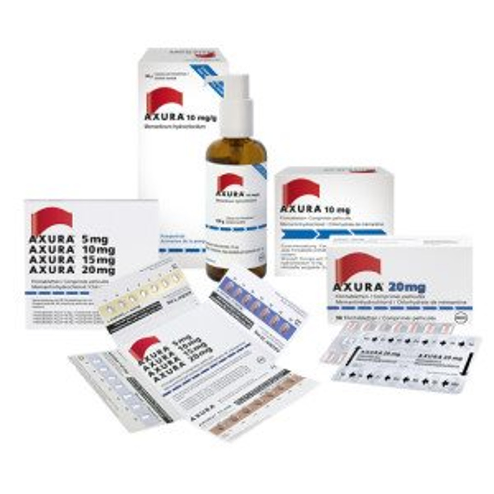 Axura 5 mg, 10 mg, 15 mg, 20 mg, Filmtabletten