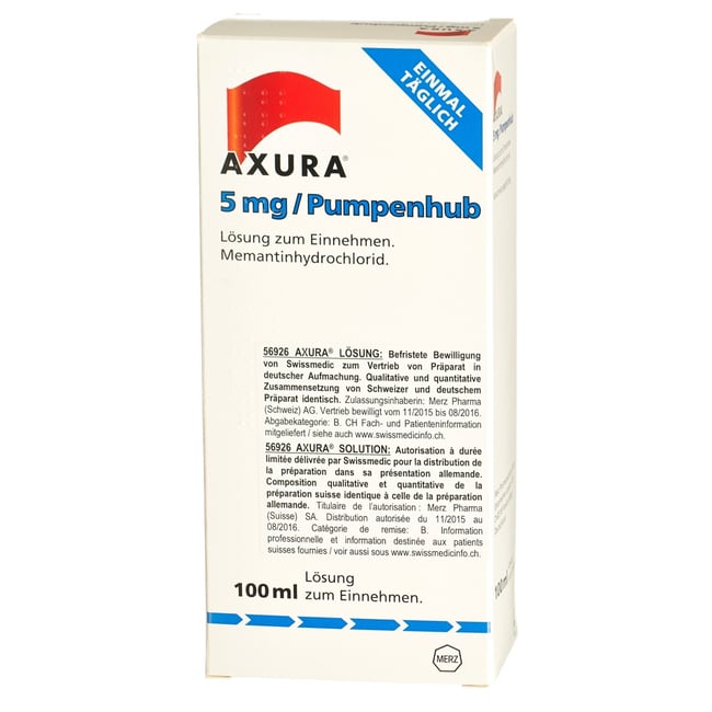 Axura, Lösung zum Einnehmen