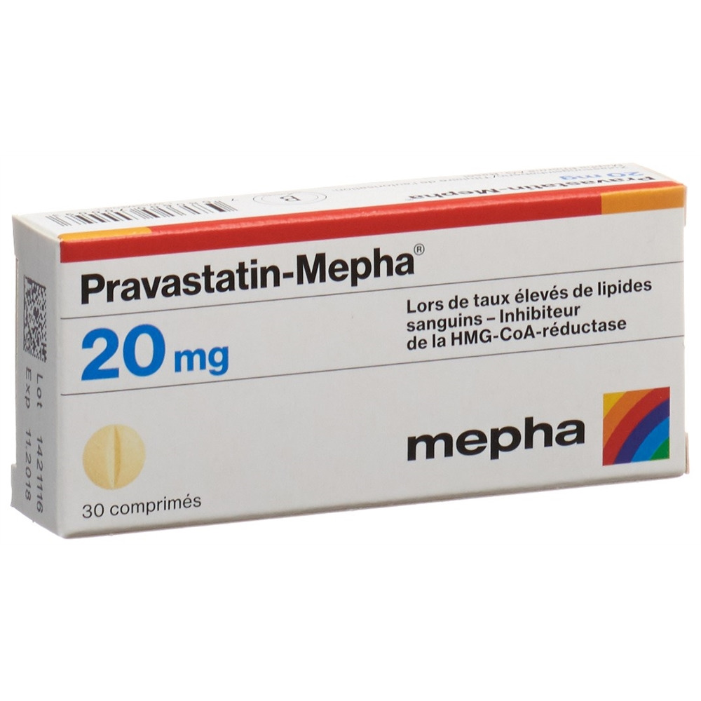 PRAVASTATINE Sandoz cpr 20 mg 30 pce