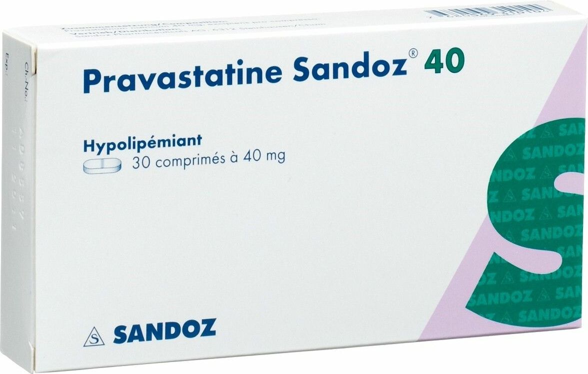 PRAVASTATINE Sandoz cpr 40 mg 30 pce
