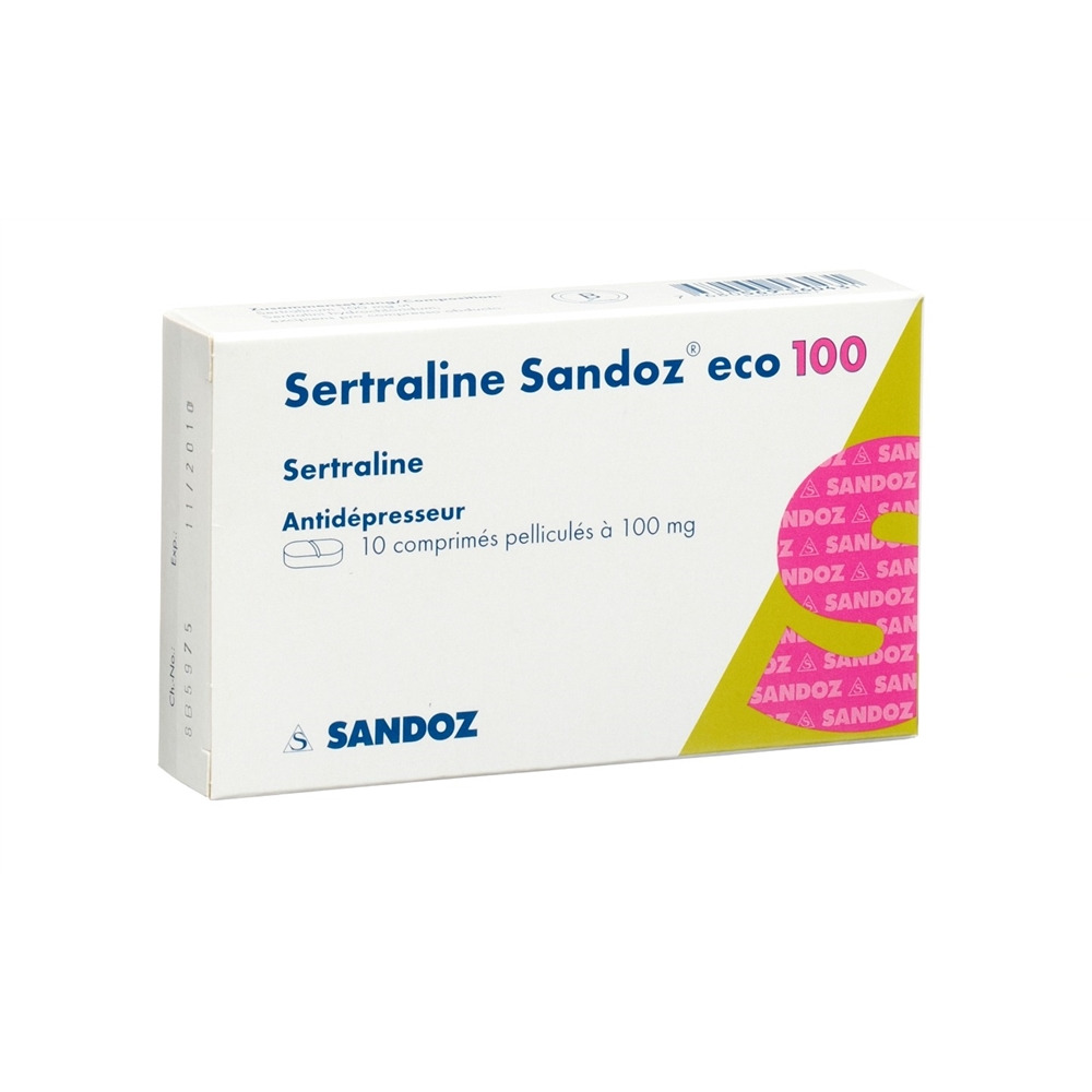 Sertralin Sandoz eco 100 mg, Filmtabletten