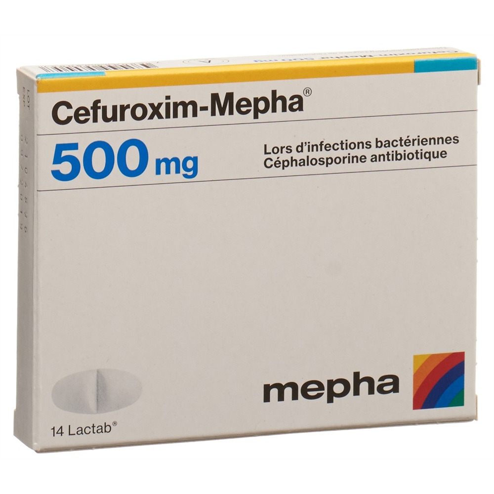 CEFUROXIM Mepha cpr pell 500 mg 14 pce