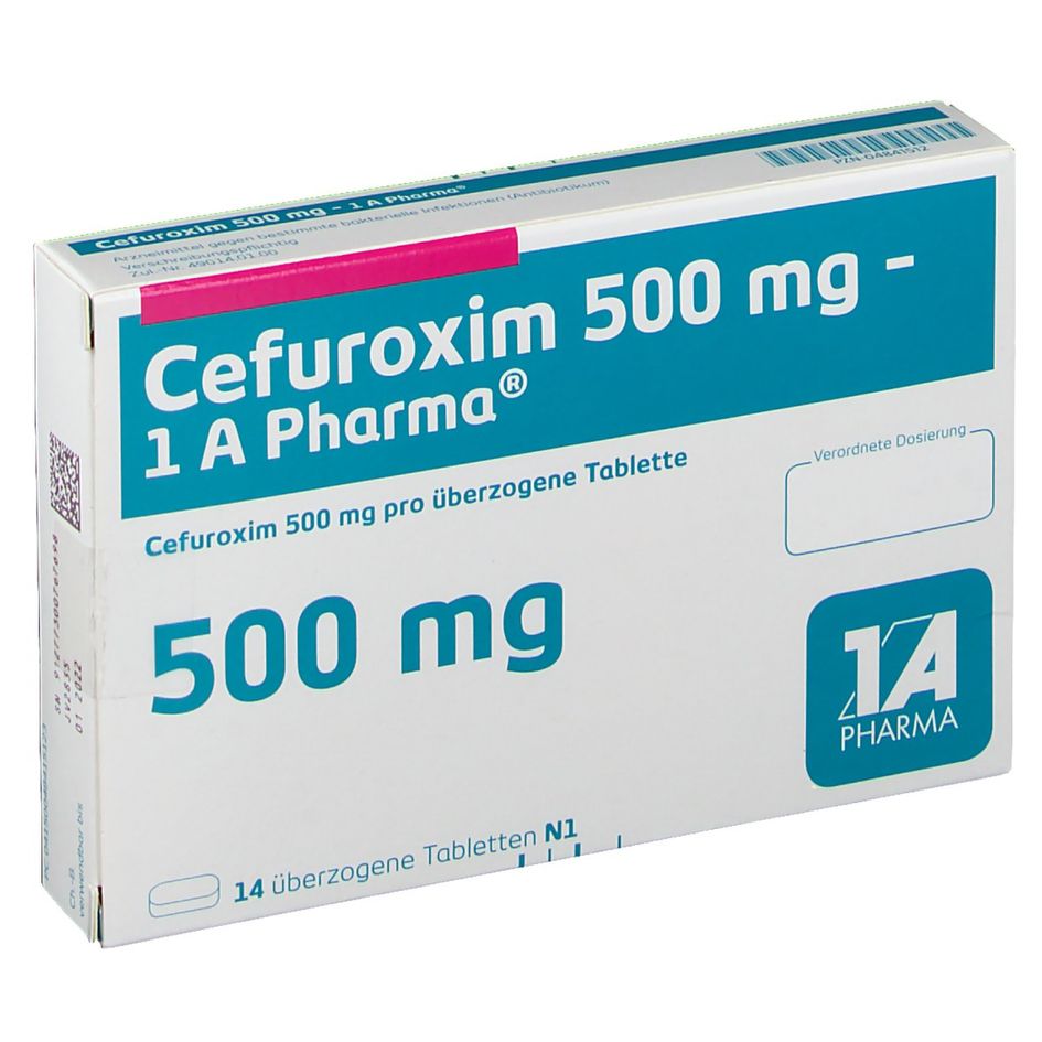 CEFUROXIM Mepha cpr pell 500 mg 14 pce
