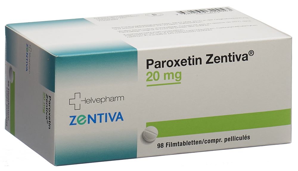 PAROXETIN Zentiva cpr pell 20 mg 98 pce