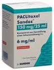 Paclitaxel Sandoz 150 mg/25 mL, Konzentrat zur Herstellung einer Infusionslösung