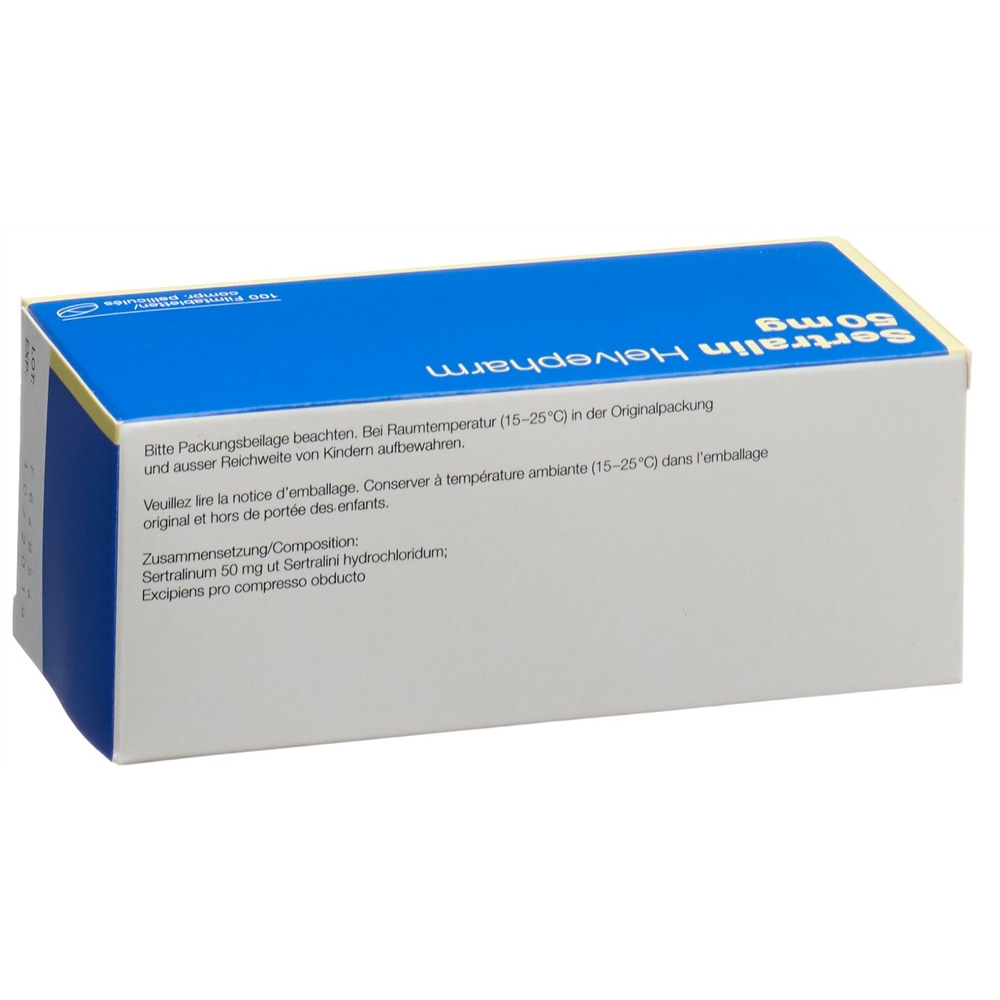 SERTRALINE Helvepharm cpr pell 50 mg 100 pce