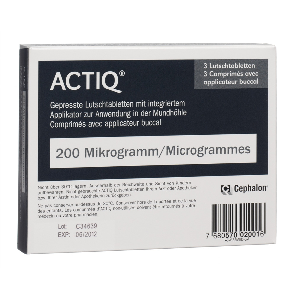 Actiq 200 Mikrogramm, Buccaltabletten