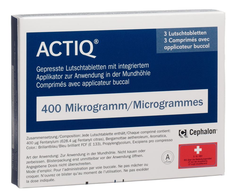 Actiq 400 Mikrogramm, Buccaltabletten