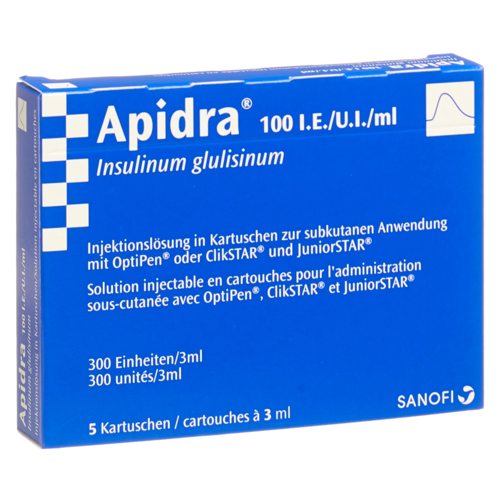 APIDRA sol inj AllStar Pro/JuniorStar 5 x 3 ml
