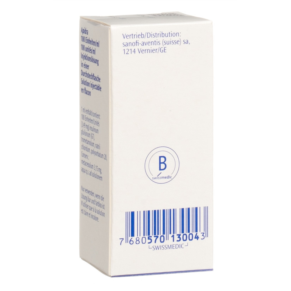 Apidra, solution injectable