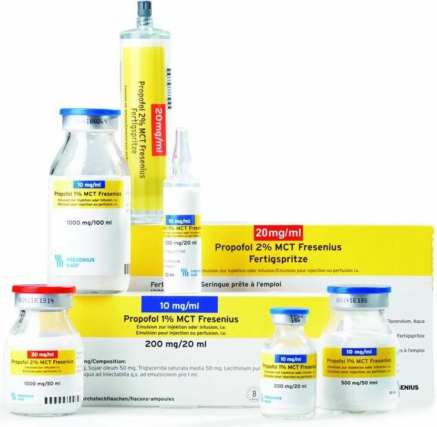 PROPOFOL 1% MCT Fresenius 500 mg/50ml fl 10 pce