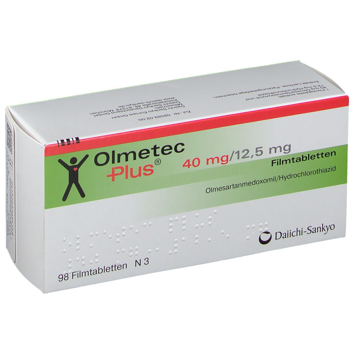 Olmetec Plus 40/12,5, Filmtabletten
