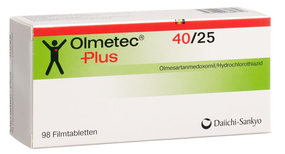 Olmetec Plus 40/25, Filmtabletten