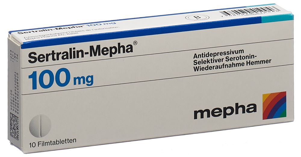 SERTRALIN Mepha cpr pell 100 mg 10 pce
