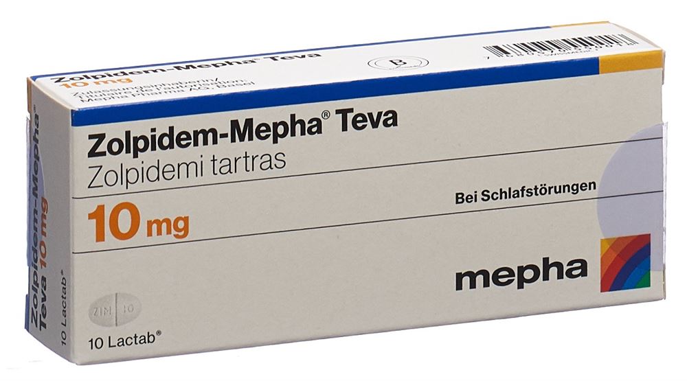 ZOLPIDEM Mepha Teva Lactab 10 mg 10 pce