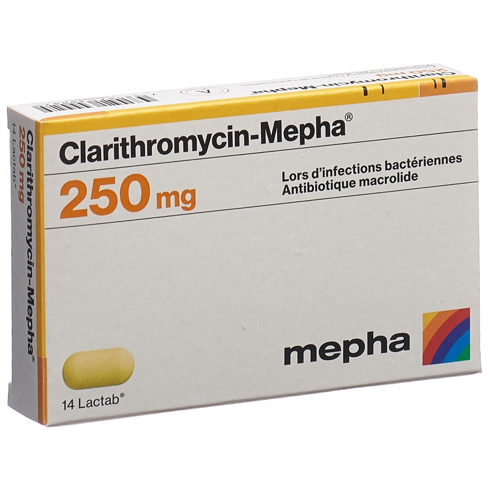 CLARITHROMYCIN Mepha Lactab 250 mg 14 pce