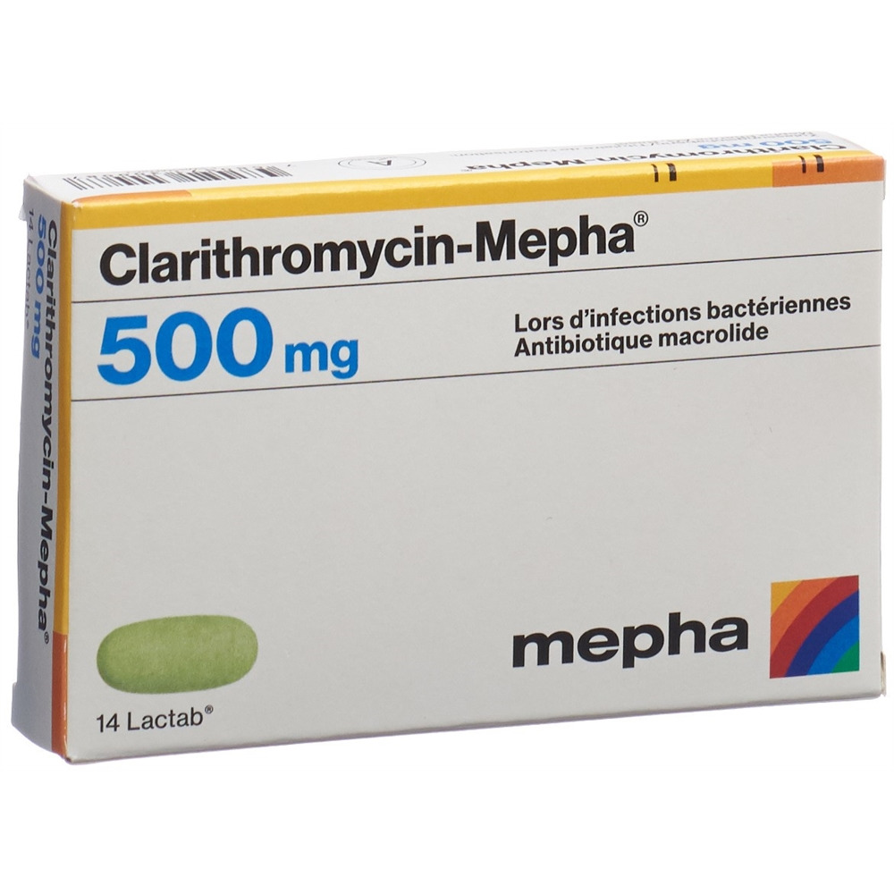 CLARITHROMYCIN Mepha Lactab 500 mg 14 pce