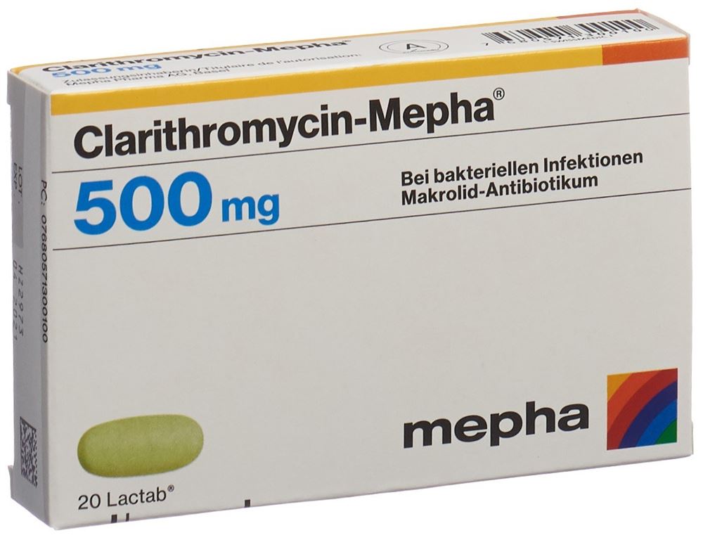 Clarithromycin-Mepha 500, Lactab