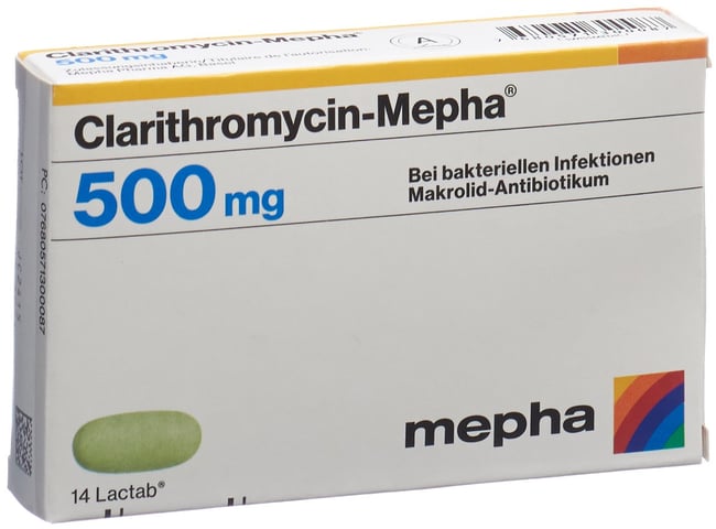 Clarithromycin-Mepha 500, Lactab
