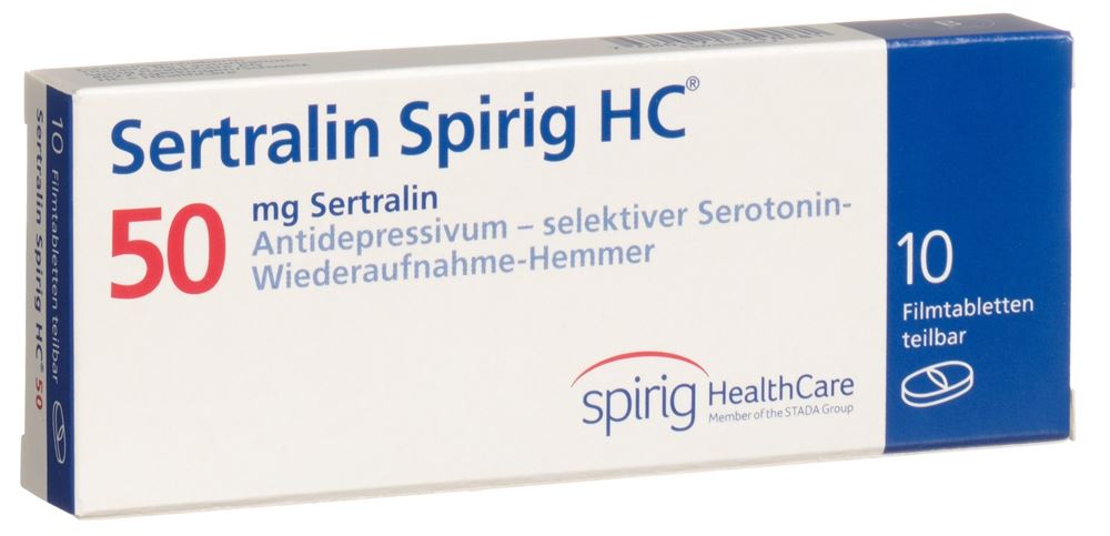 SERTRALINE Spirig HC cpr pell 50 mg 10 pce